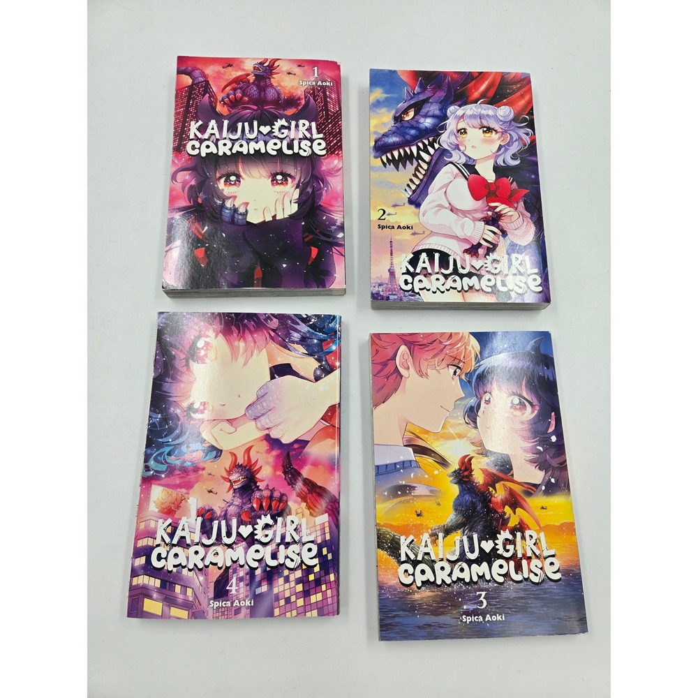 Kaiju Girl Caramelise Manga 1-4 Lot - Like New